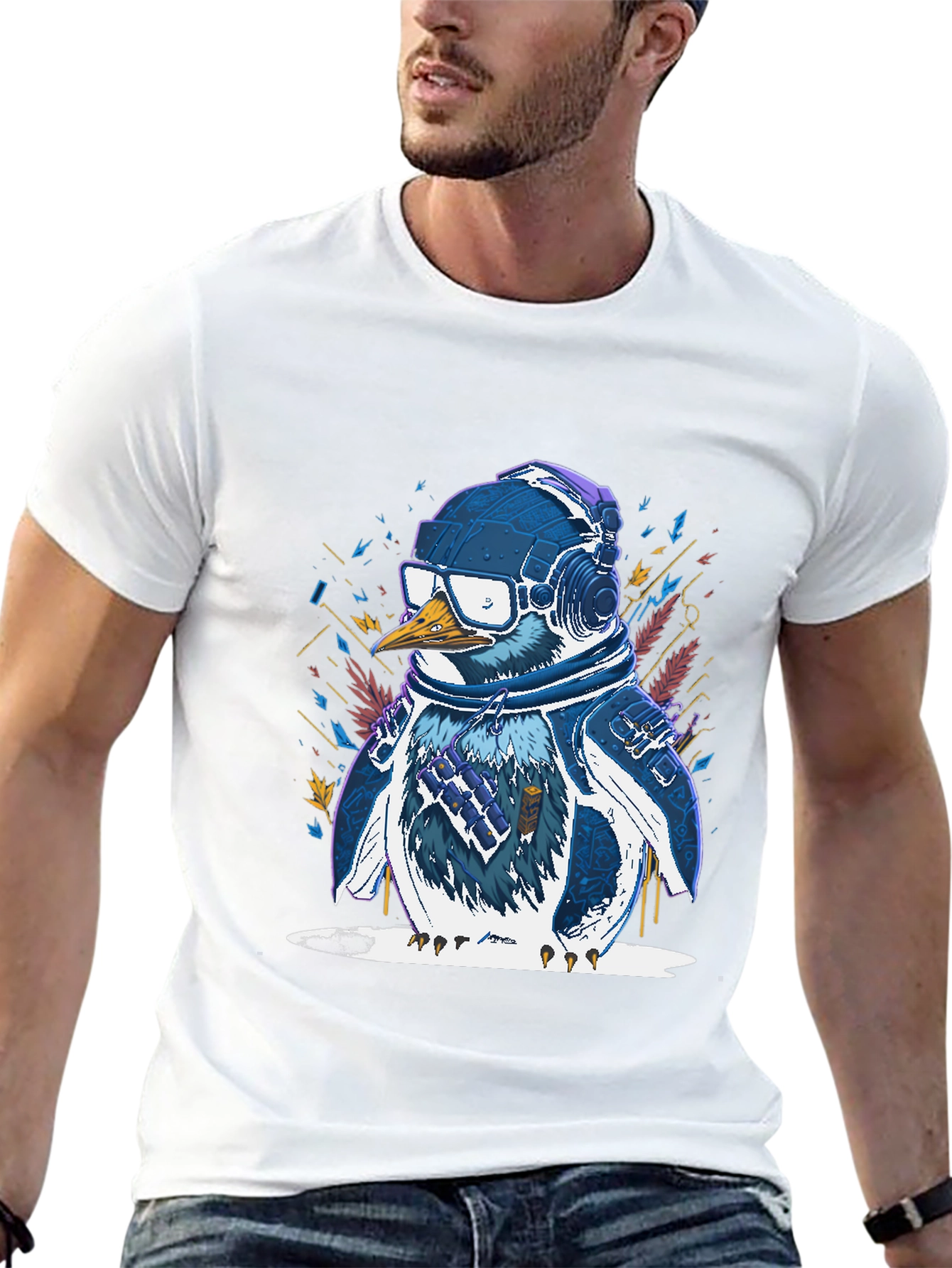 Penguin DJ Graphic Tee - Cool & Trendy