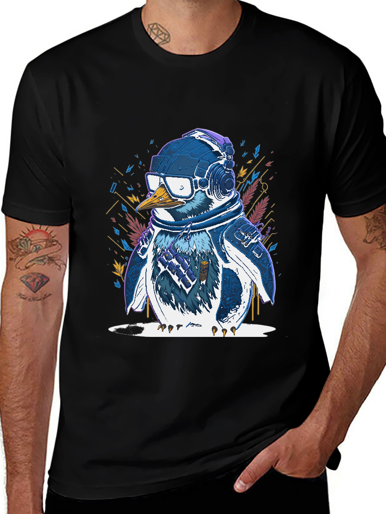 Penguin DJ Graphic Tee - Cool & Trendy