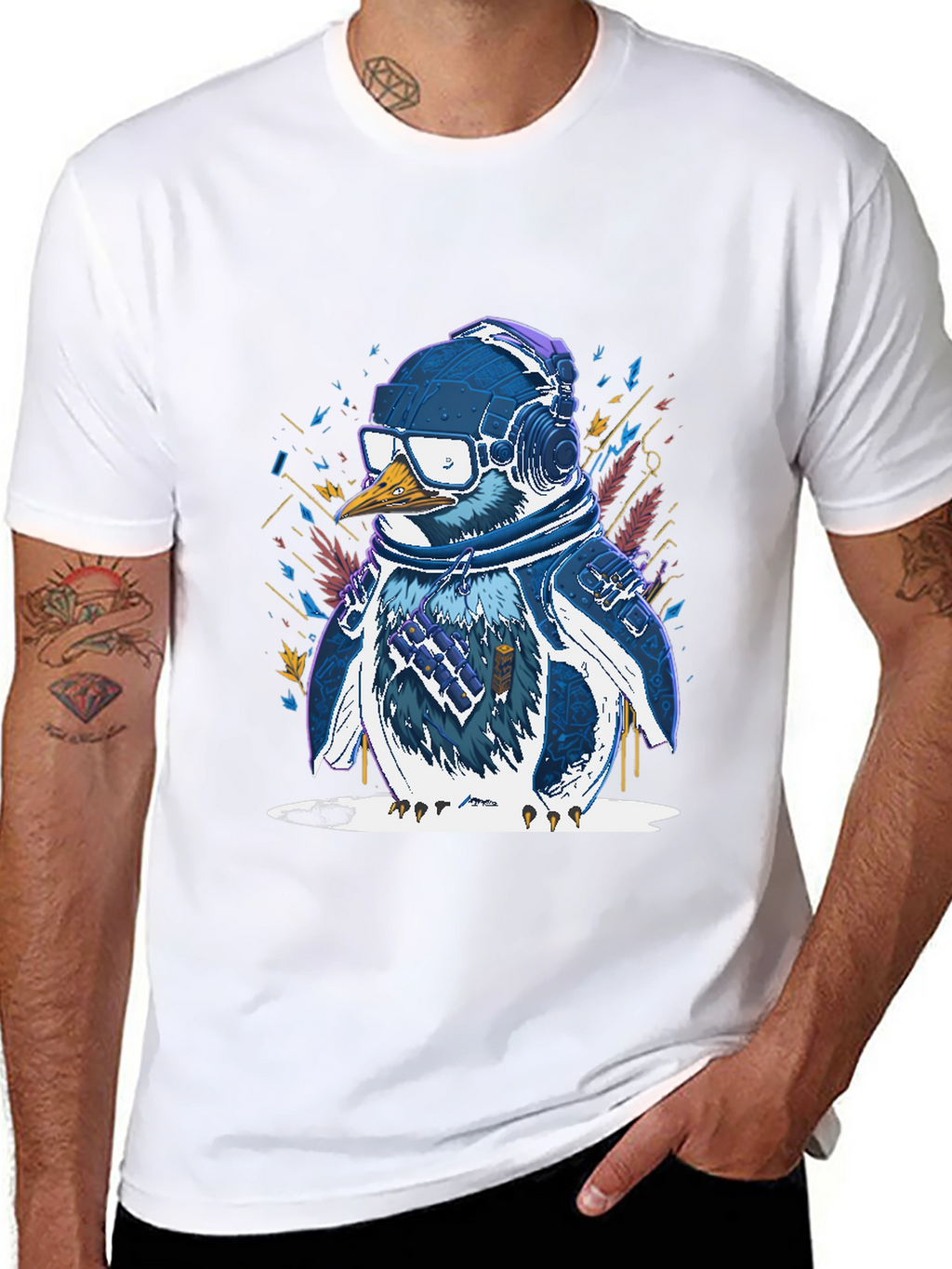 Penguin DJ Graphic Tee - Cool & Trendy