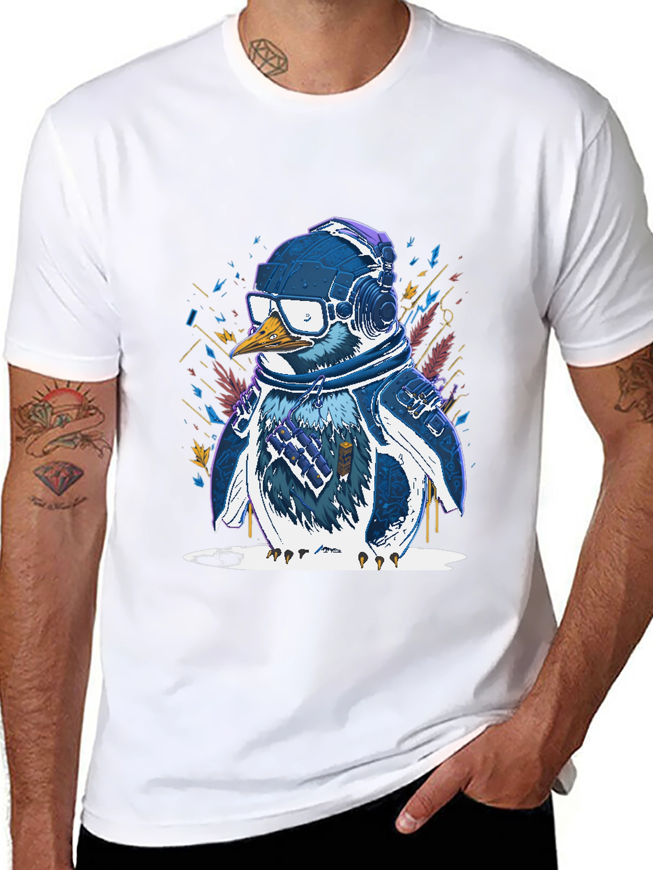 Penguin DJ Graphic Tee - Cool & Trendy