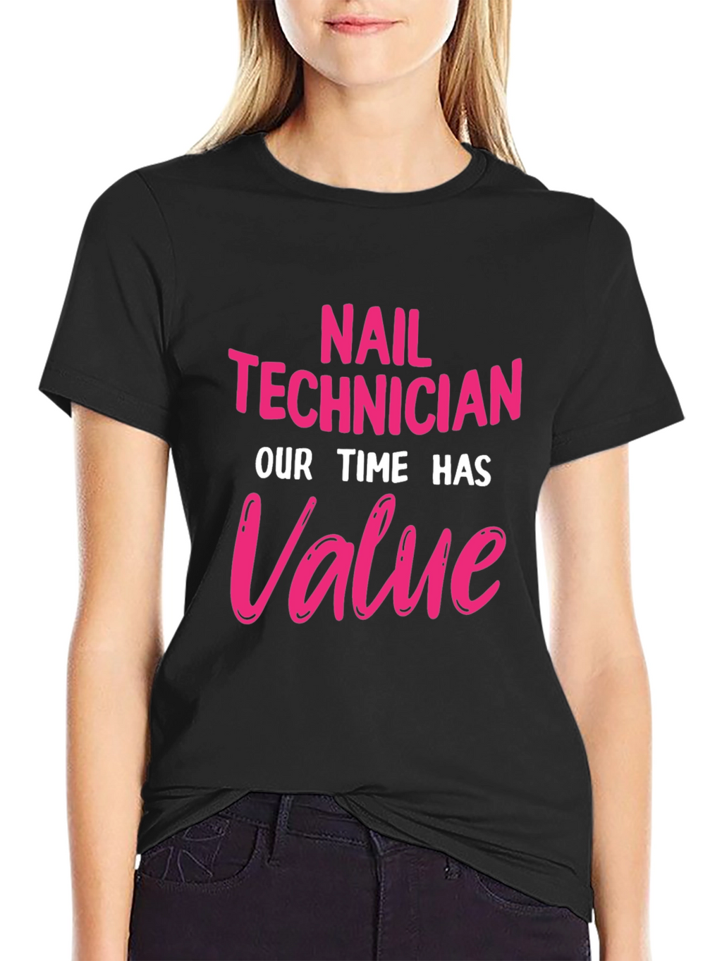 Nail Technician Value T-Shirt - Black