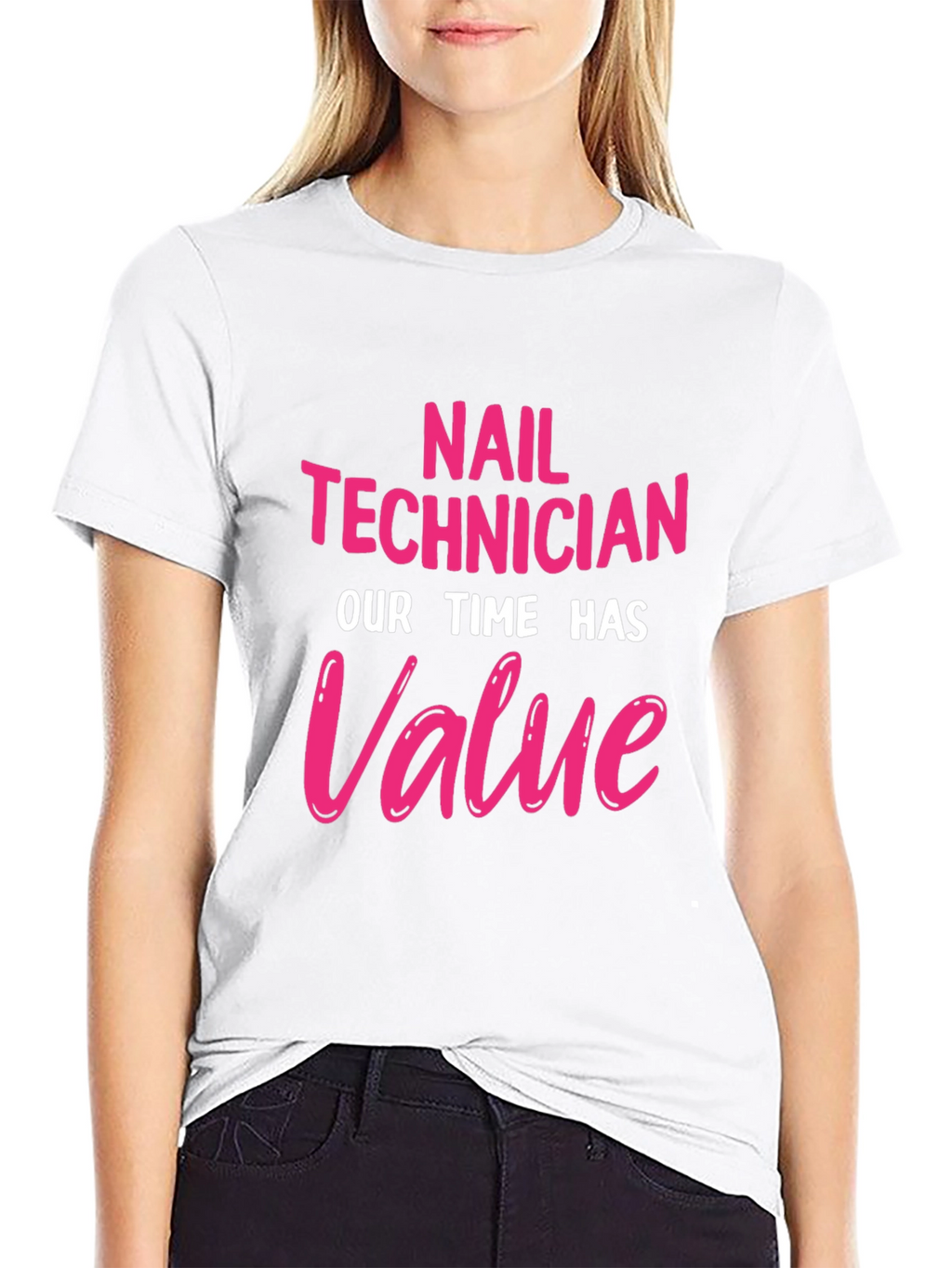 Nail Technician Value T-Shirt - Black