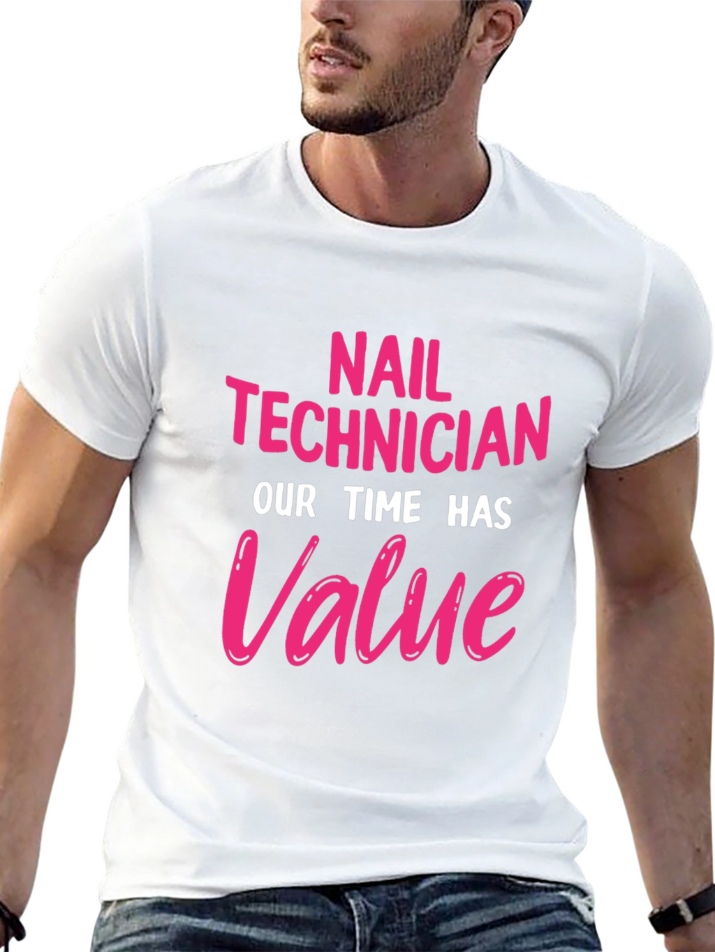 Nail Technician Value T-Shirt - Black