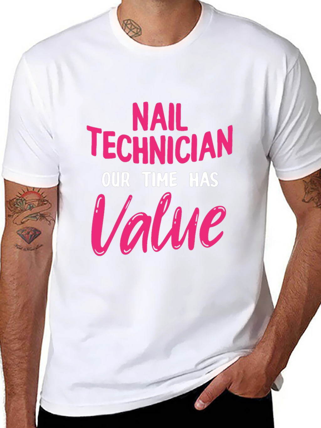 Nail Technician Value T-Shirt - Black
