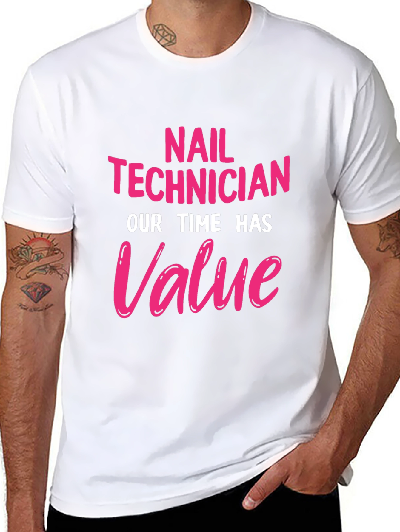 Nail Technician Value T-Shirt - Black