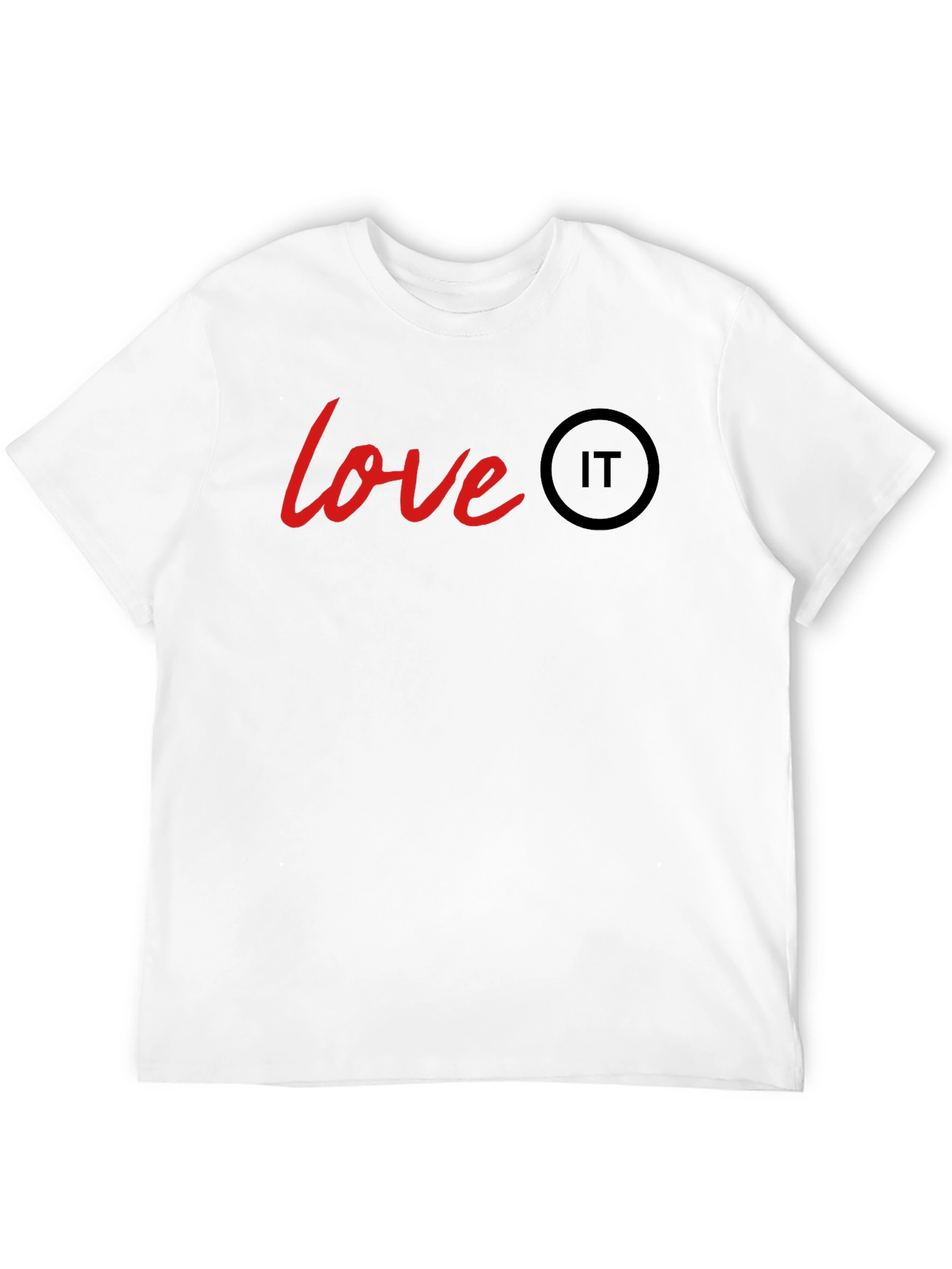 Love IT T-Shirt - Black Crew Neck Tee