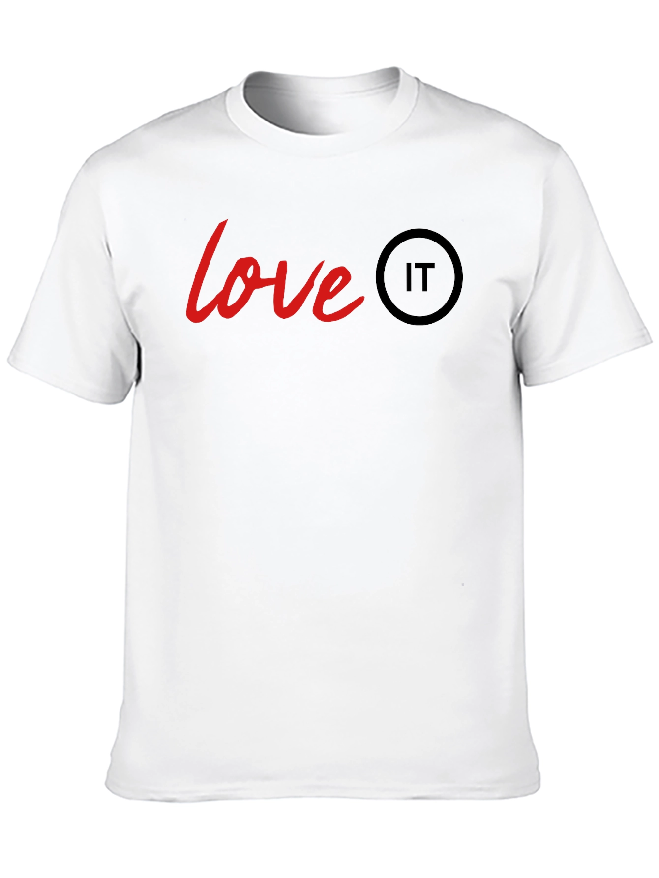 Love IT T-Shirt - Black Crew Neck Tee