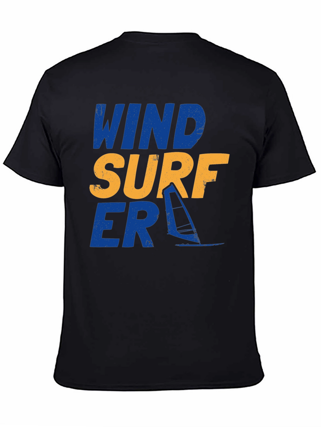 Wind Surfer Graphic Tee - Black