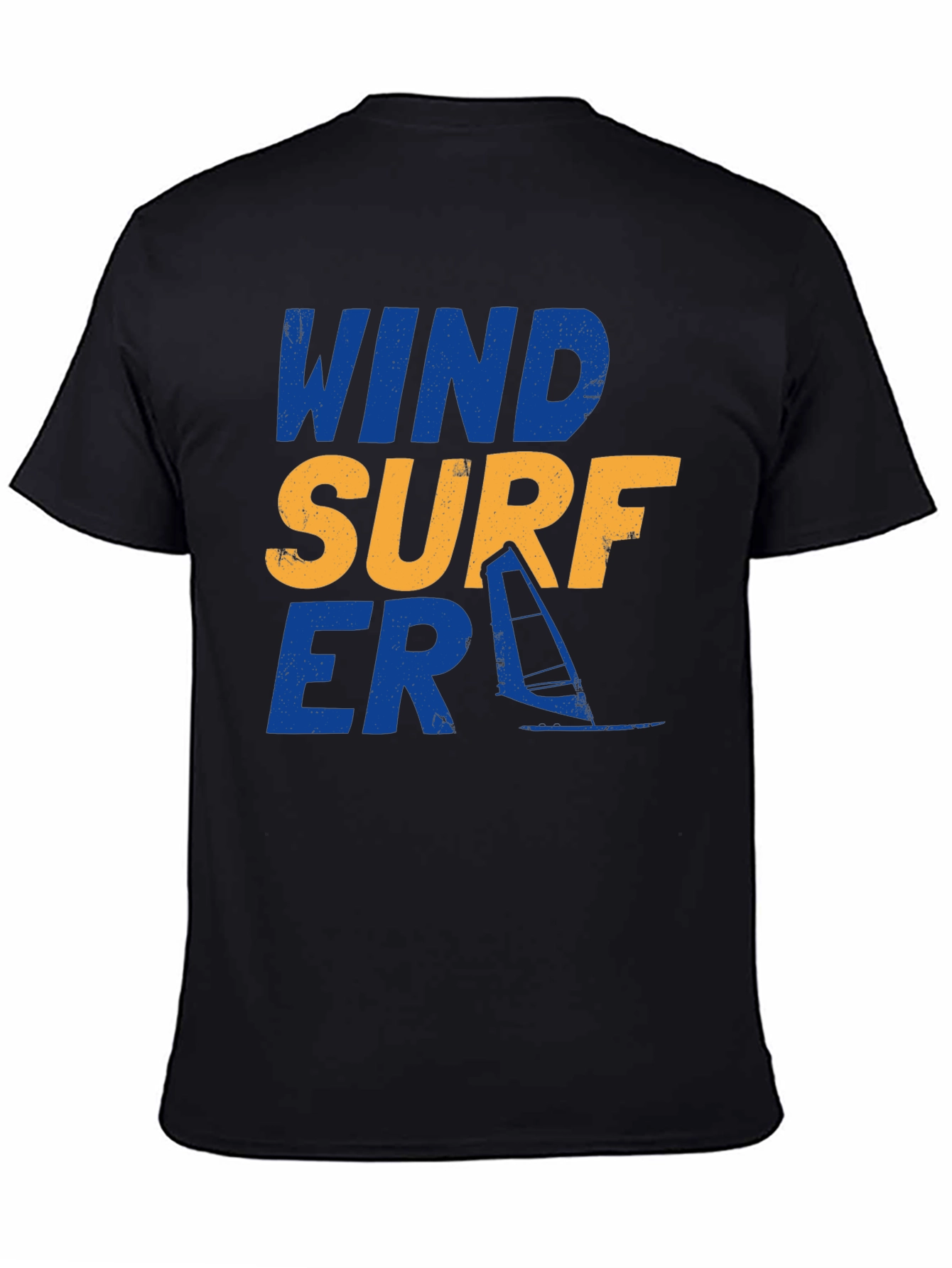 Wind Surfer Graphic Tee - Black