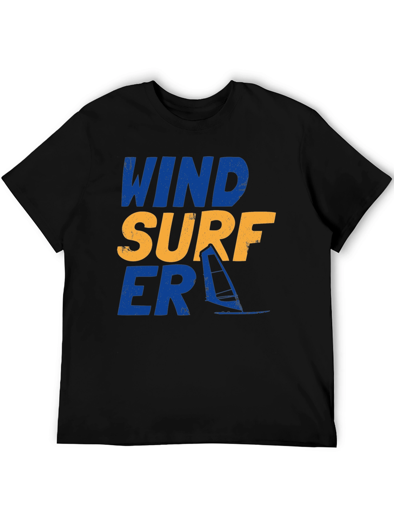 Wind Surfer Graphic Tee - Black