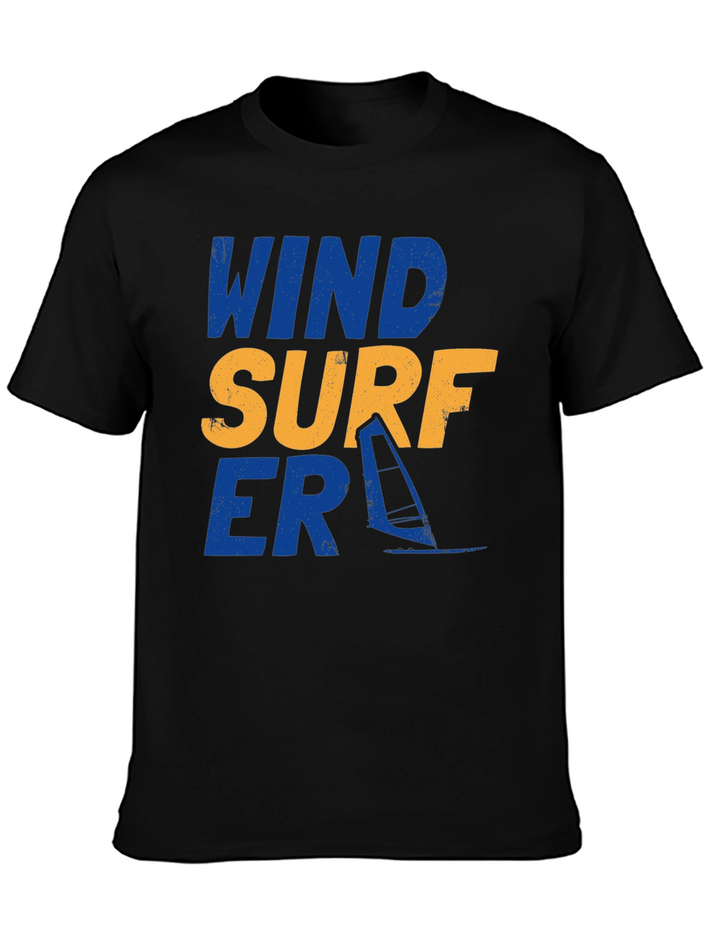 Wind Surfer Graphic Tee - Black