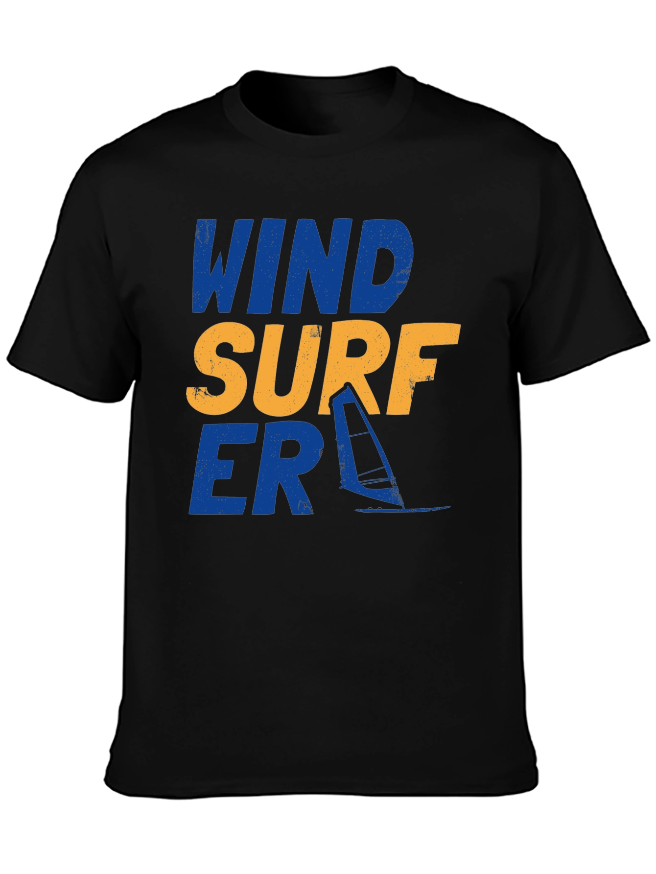 Wind Surfer Graphic Tee - Black
