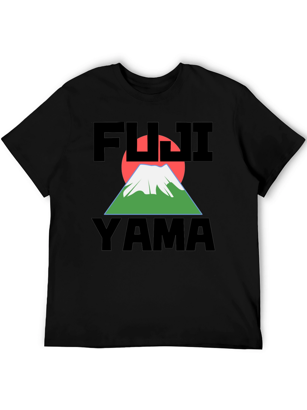 Fuji Yama Graphic Black T-Shirt