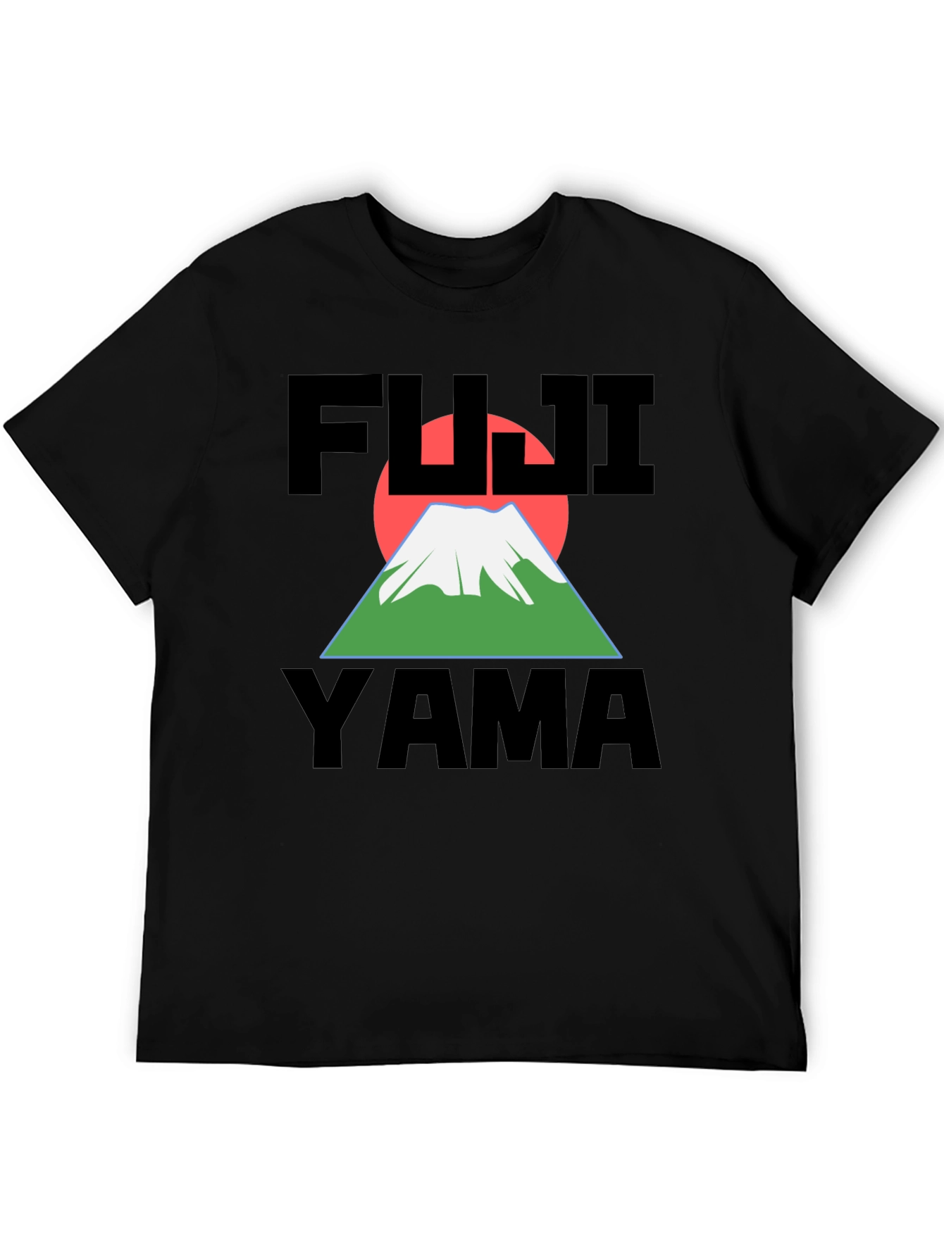Fuji Yama Graphic Black T-Shirt