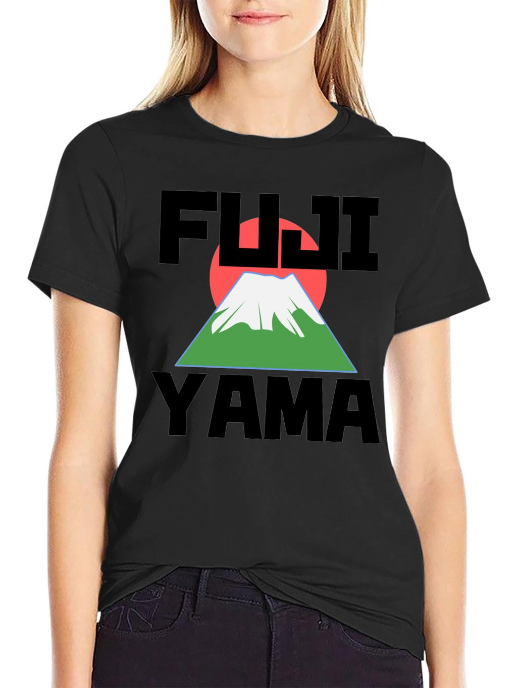Fuji Yama Graphic Black T-Shirt