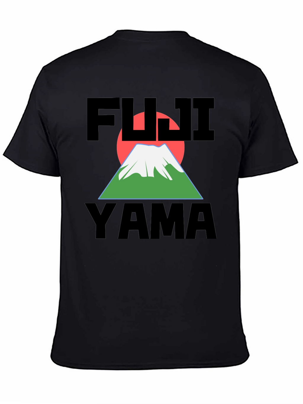 Fuji Yama Graphic Black T-Shirt