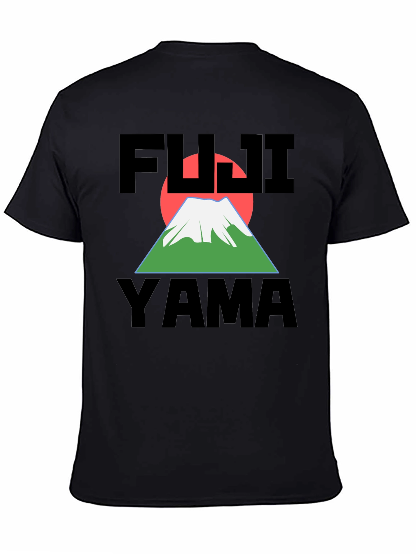 Fuji Yama Graphic Black T-Shirt