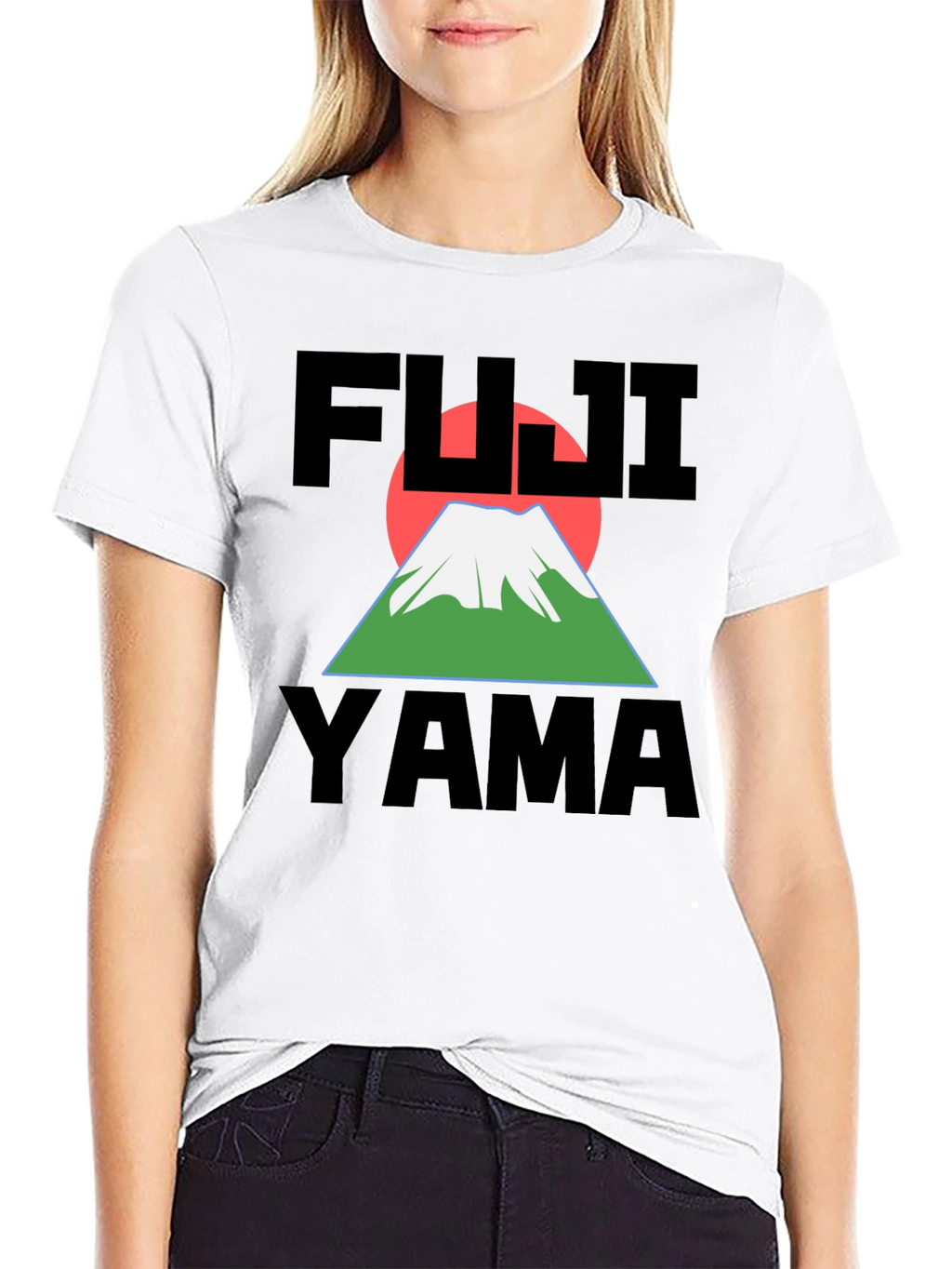 Fuji Yama Graphic Black T-Shirt