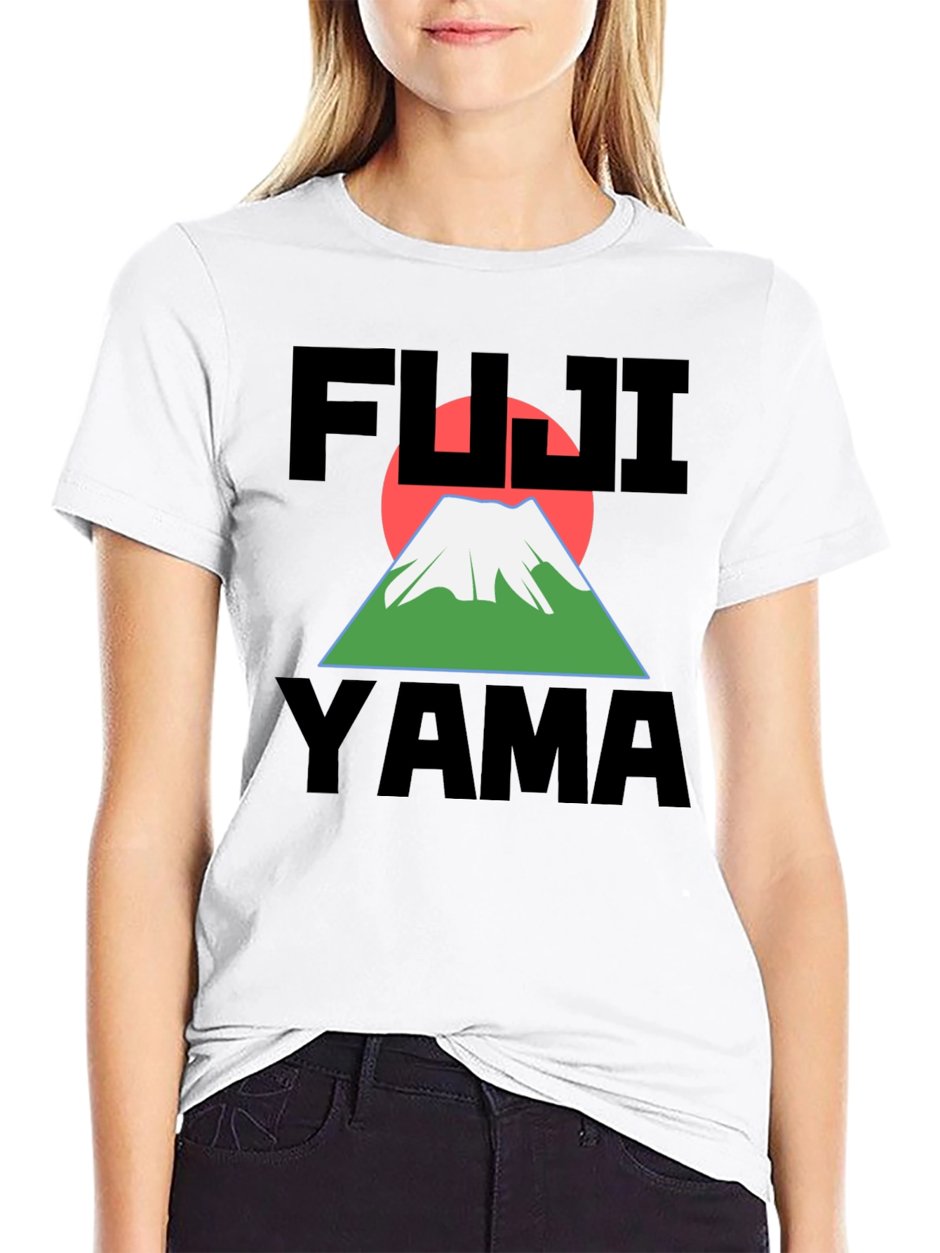 Fuji Yama Graphic Black T-Shirt