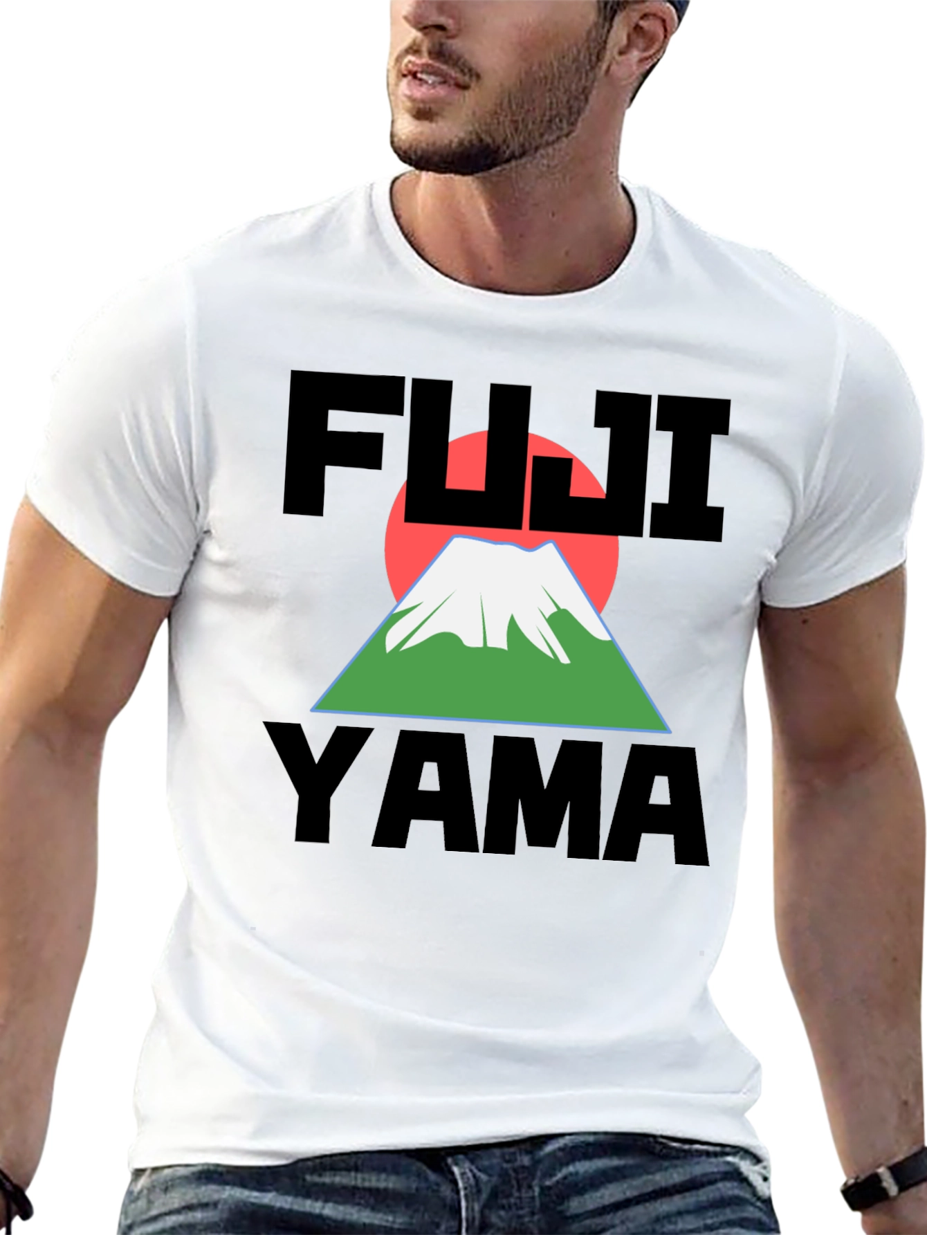 Fuji Yama Graphic Black T-Shirt