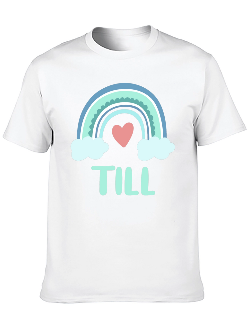 Cute Rainbow Heart T-Shirt - Till Design