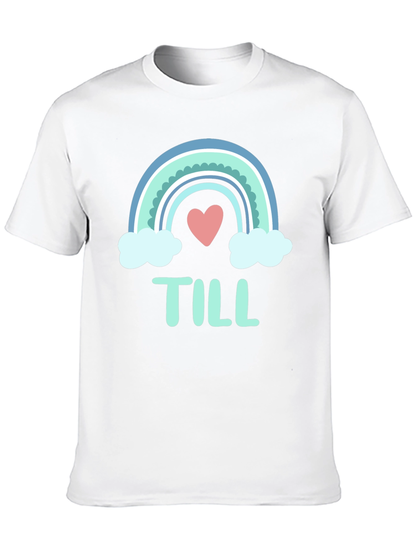Cute Rainbow Heart T-Shirt - Till Design