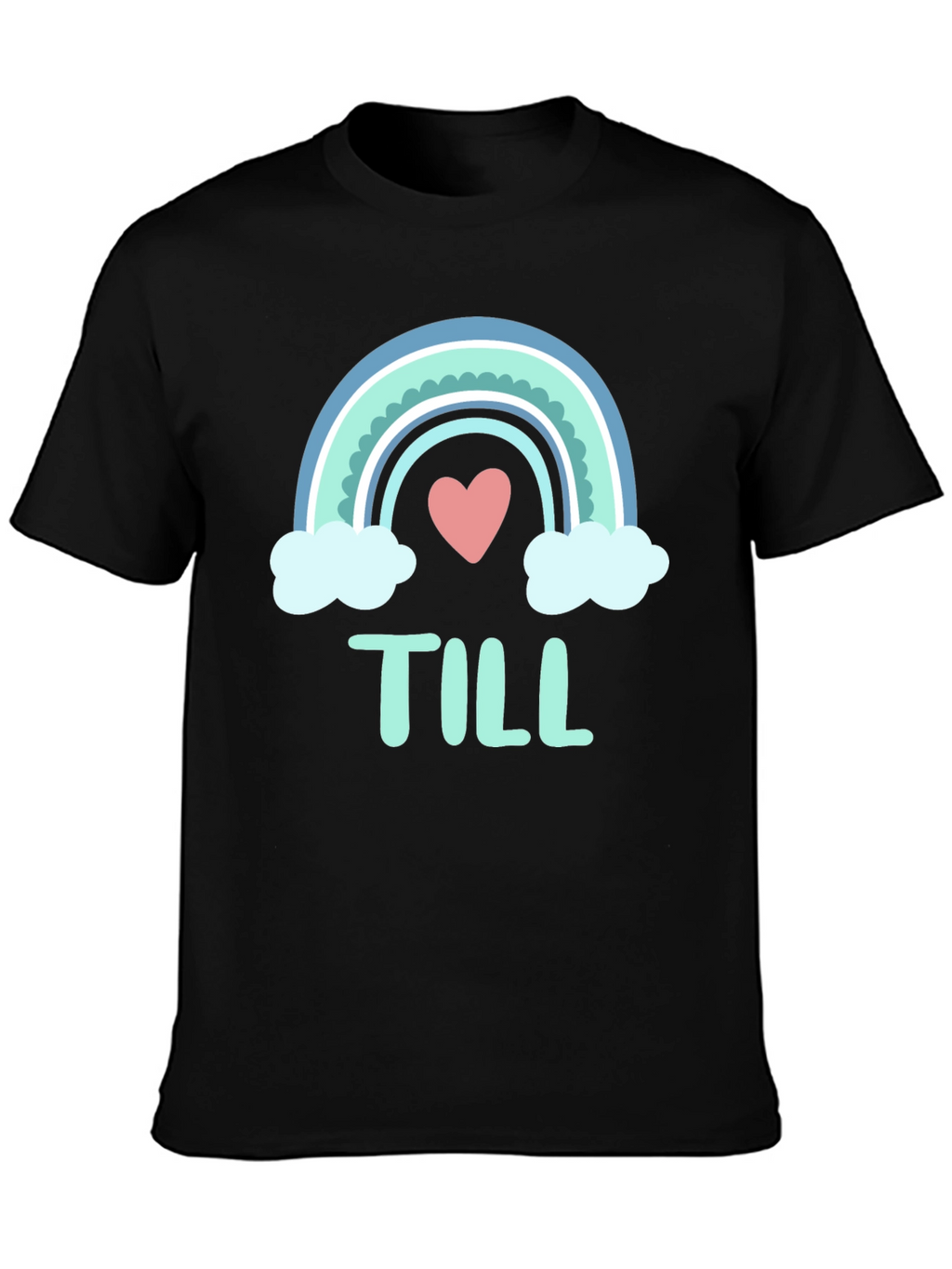 Cute Rainbow Heart T-Shirt - Till Design