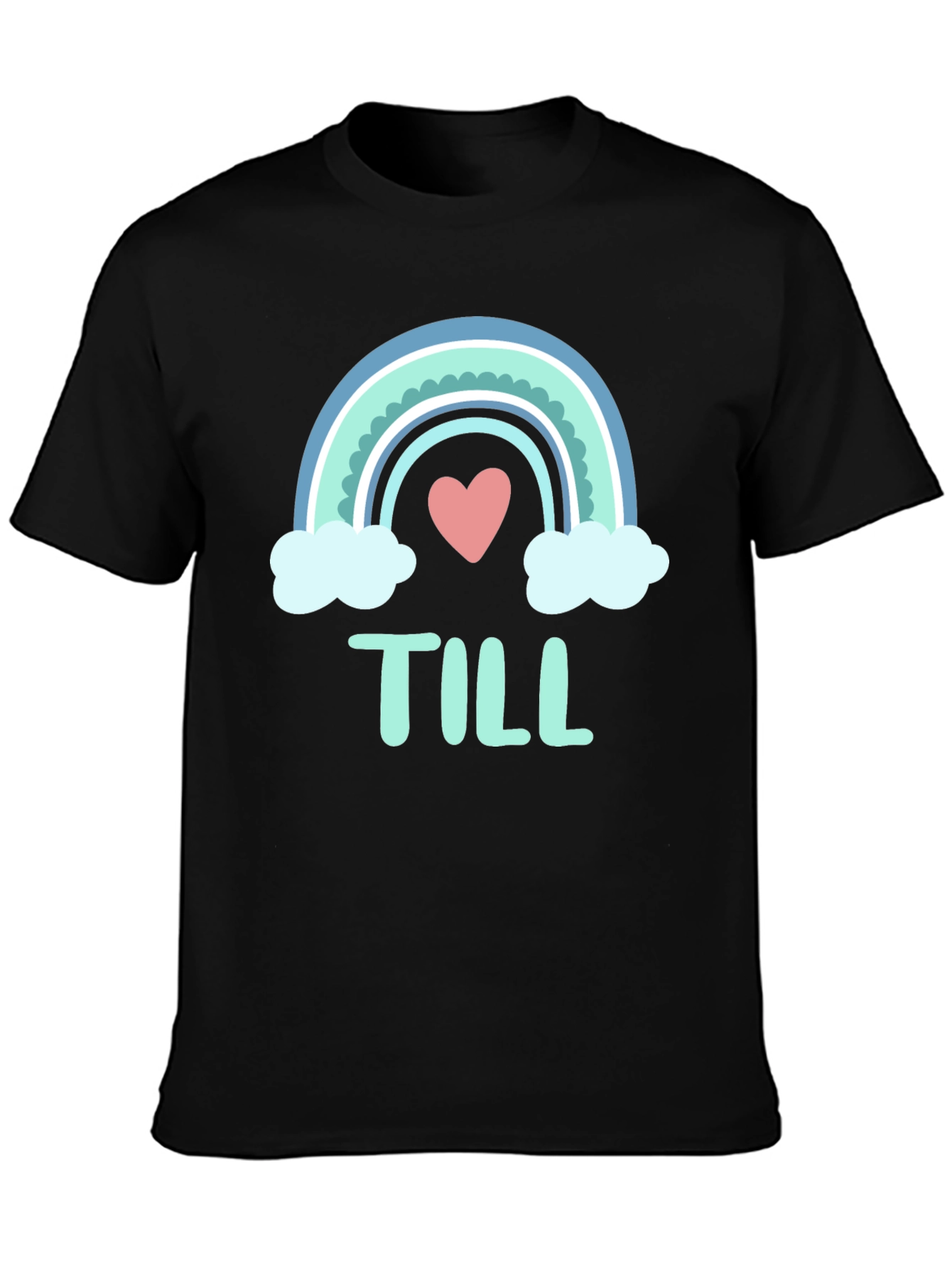 Cute Rainbow Heart T-Shirt - Till Design