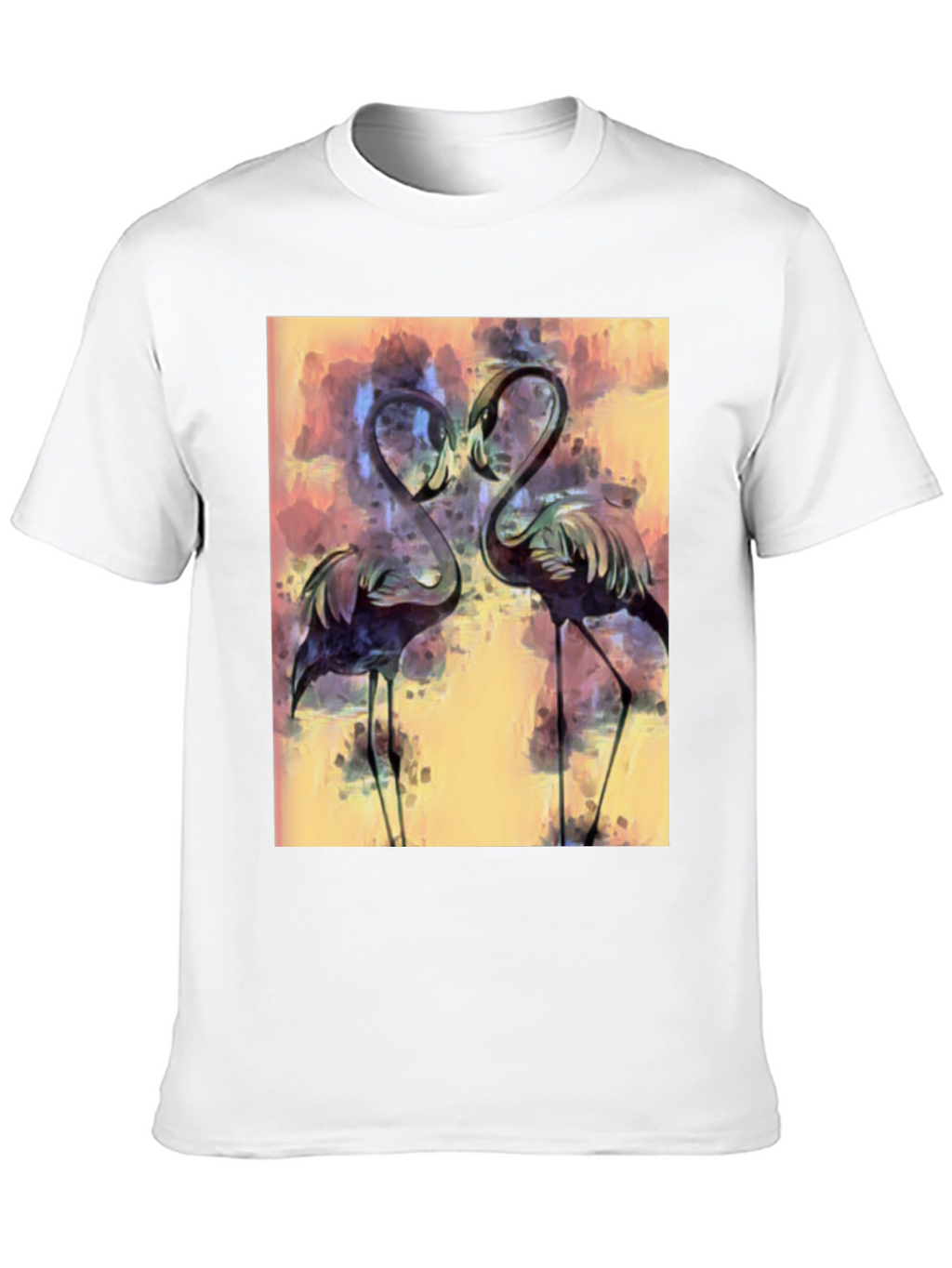 Flamingo Art Graphic T-Shirt - Stylish Bird Lover Tee