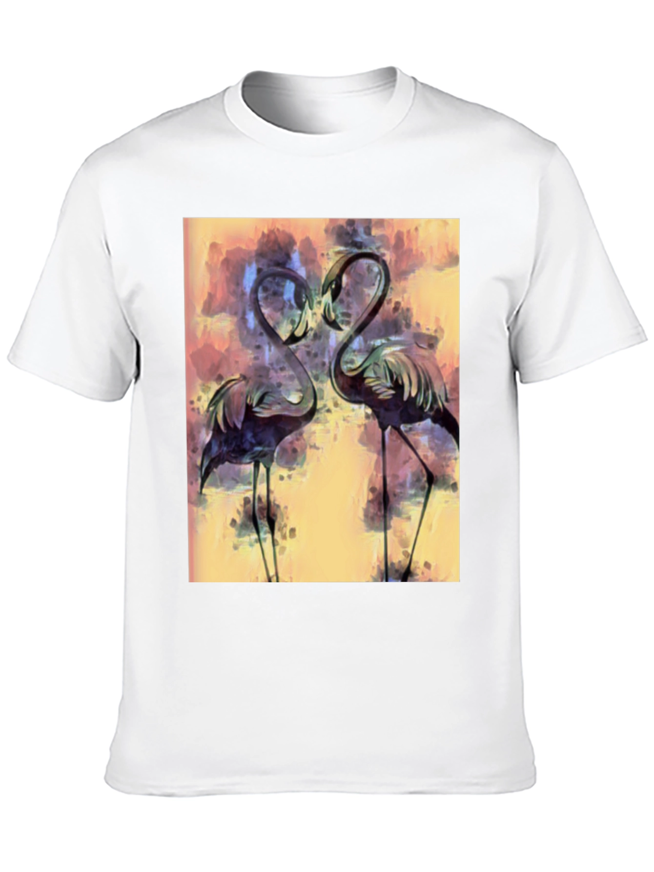 Flamingo Art Graphic T-Shirt - Stylish Bird Lover Tee