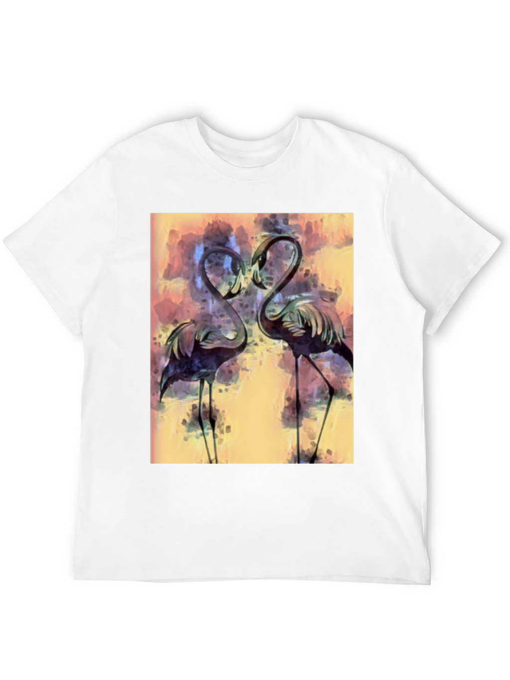 Flamingo Art Graphic T-Shirt - Stylish Bird Lover Tee