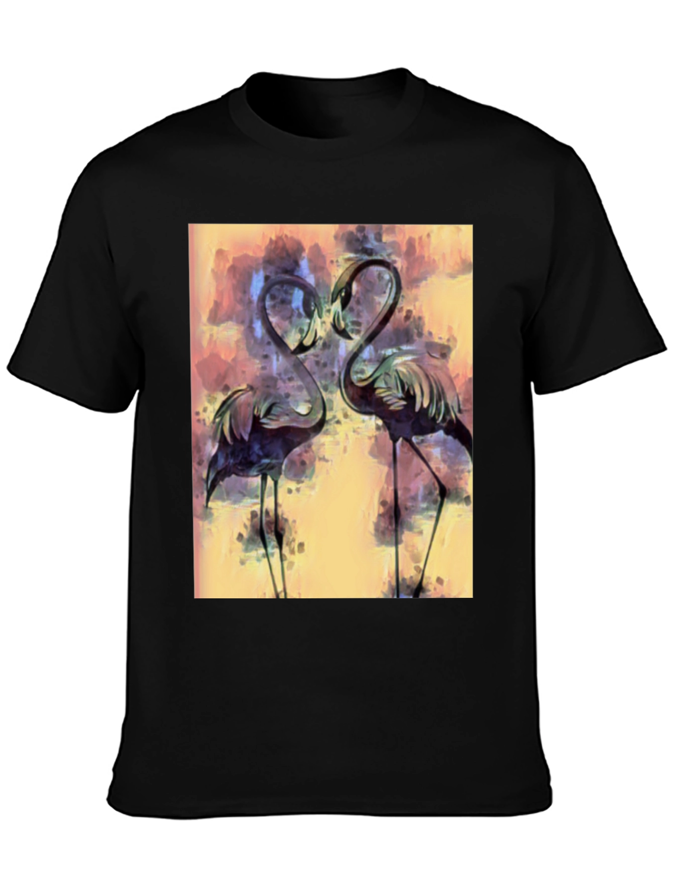 Flamingo Art Graphic T-Shirt - Stylish Bird Lover Tee