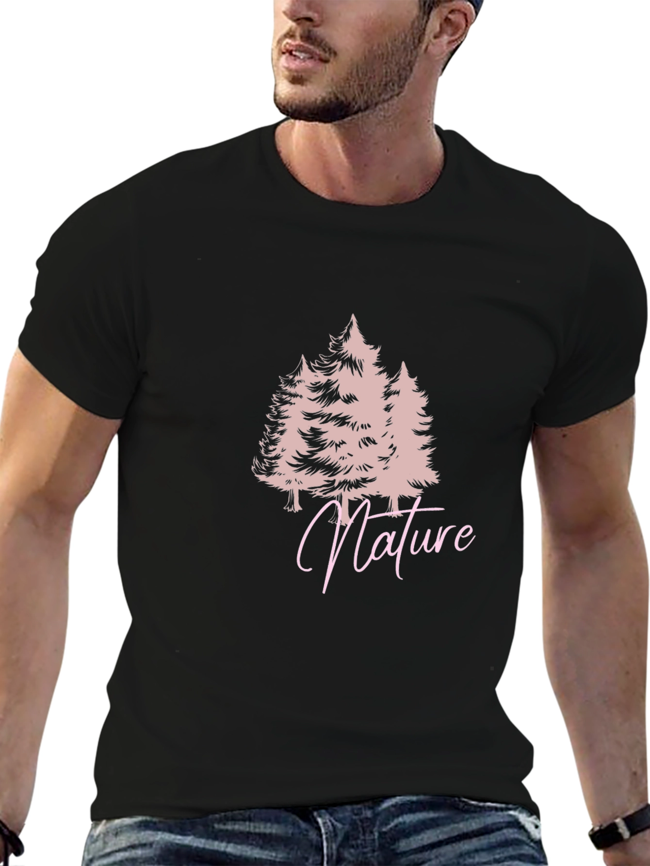 Nature Trees Black T-Shirt