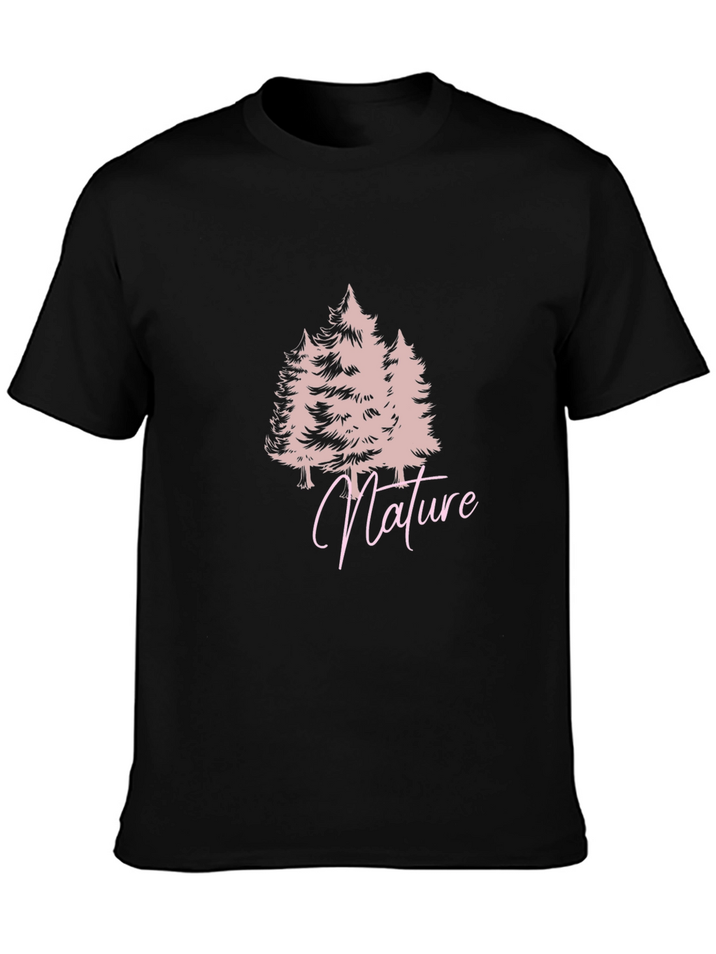 Nature Trees Black T-Shirt