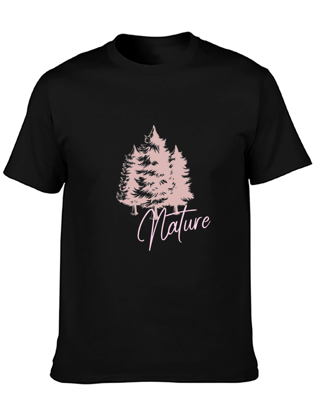 Nature Trees Black T-Shirt