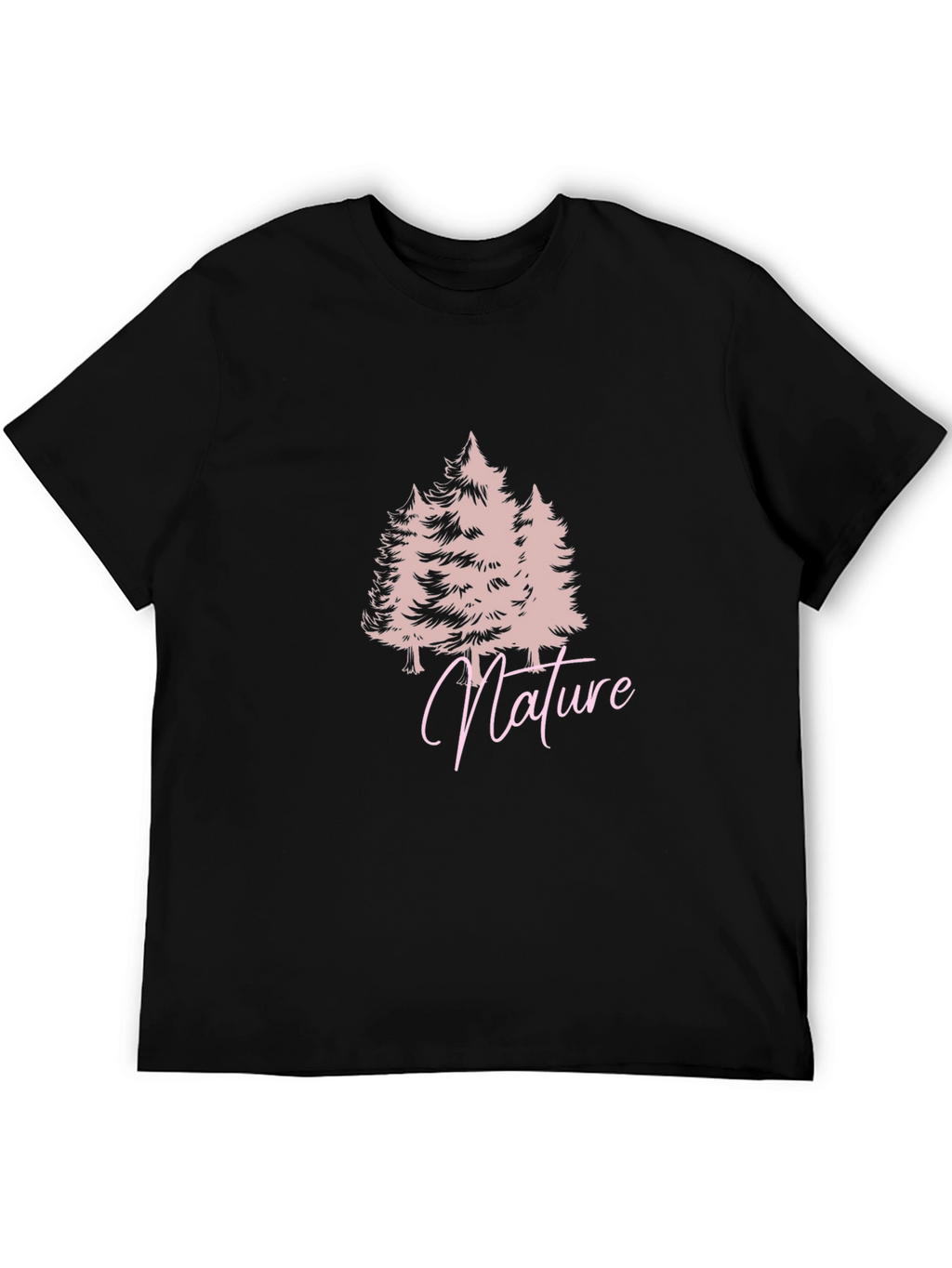 Nature Trees Black T-Shirt