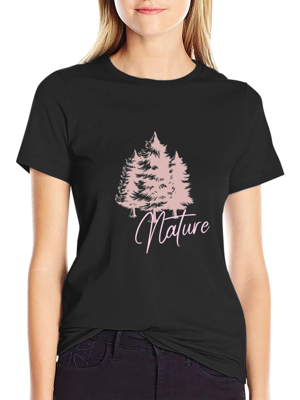 Nature Trees Black T-Shirt
