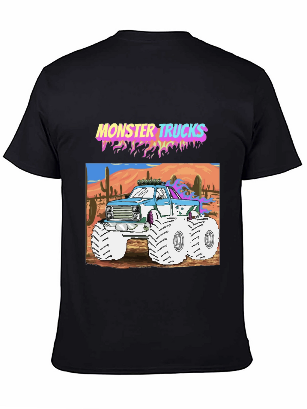 Monster Trucks Graphic Tee - Retro Style