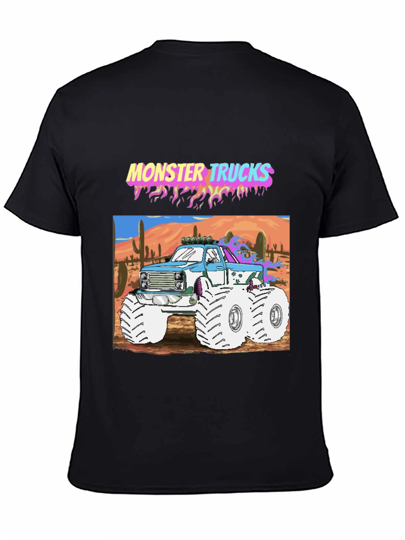 Monster Trucks Graphic Tee - Retro Style