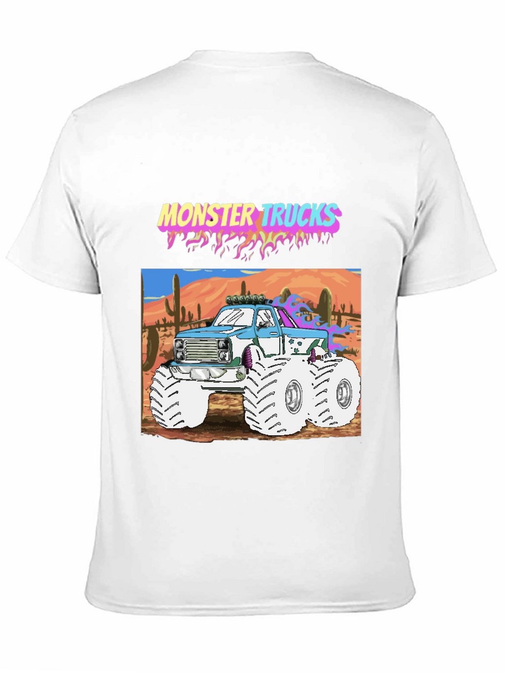 Monster Trucks Graphic Tee - Retro Style