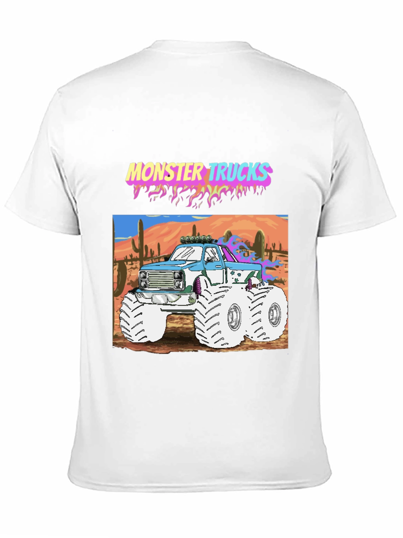 Monster Trucks Graphic Tee - Retro Style