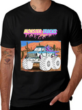 Monster Trucks Graphic Tee - Retro Style
