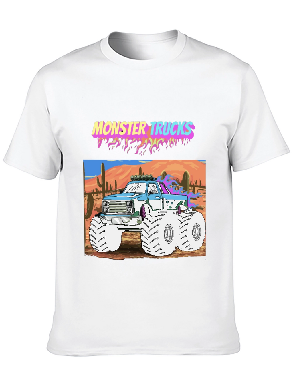 Monster Trucks Graphic Tee - Retro Style