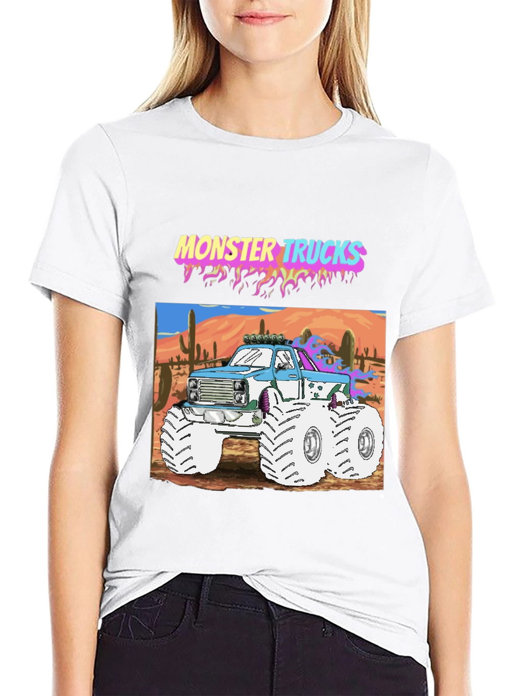 Monster Trucks Graphic Tee - Retro Style