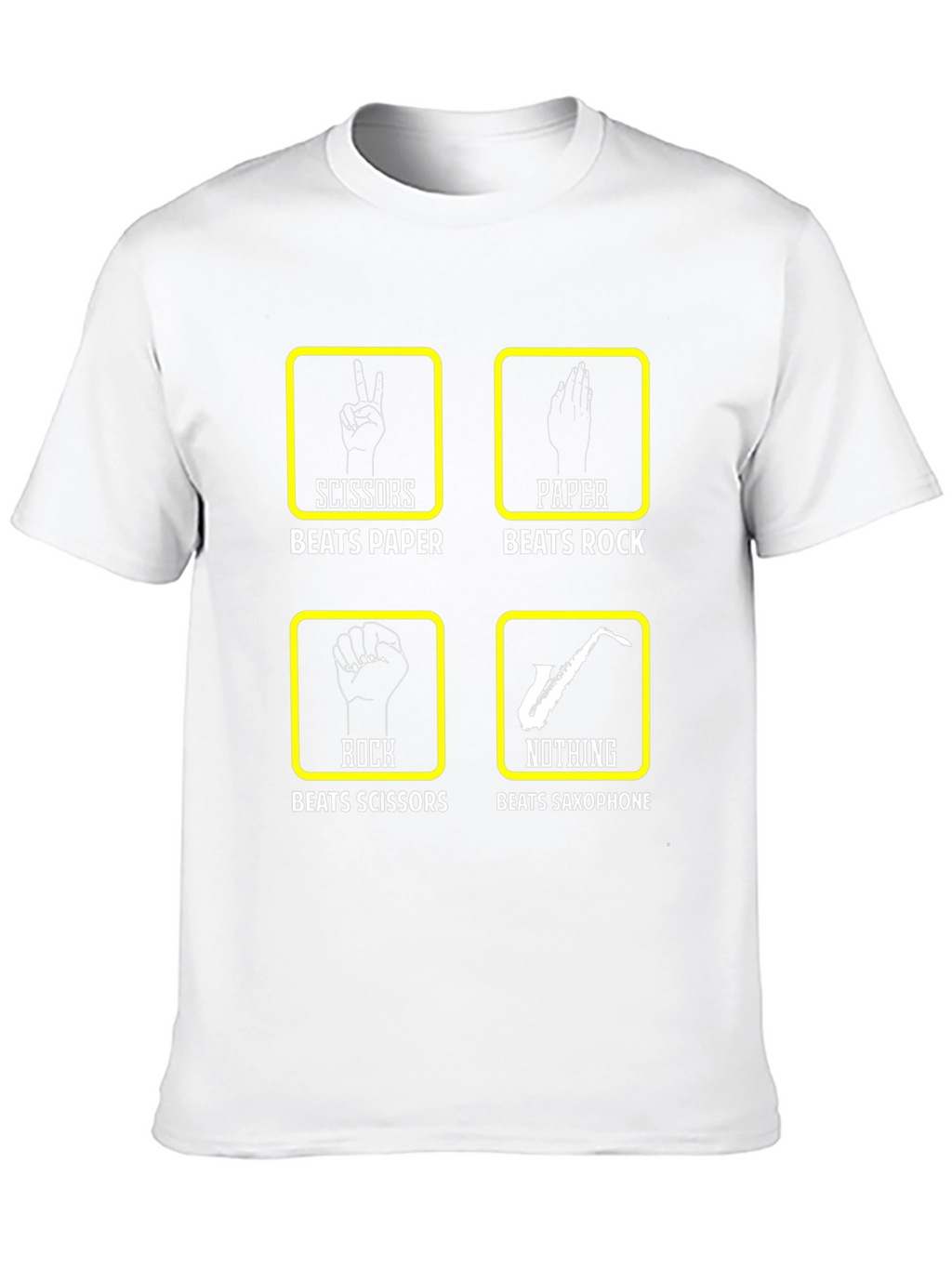Rock Paper Scissors Saxophone T-Shirt