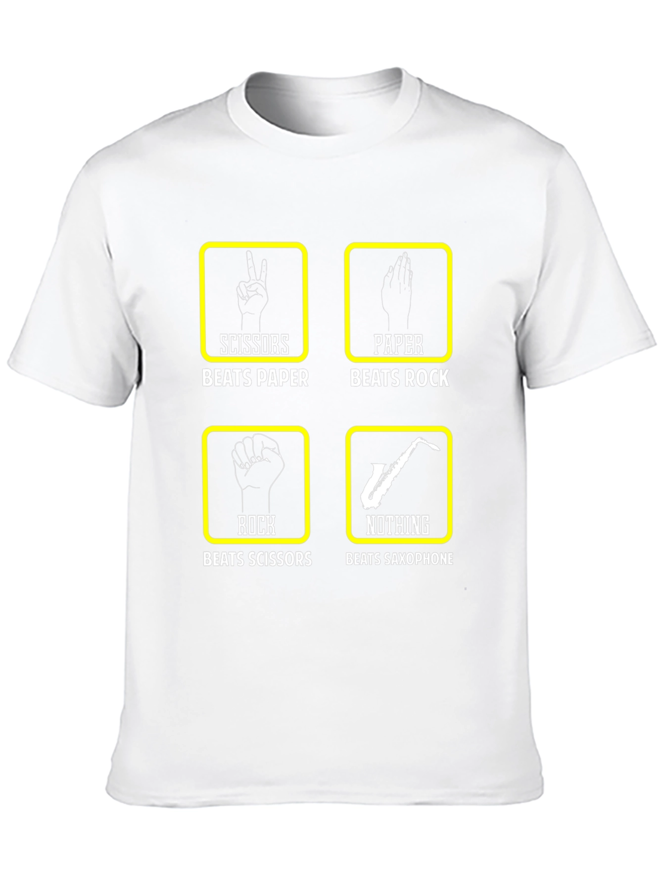 Rock Paper Scissors Saxophone T-Shirt