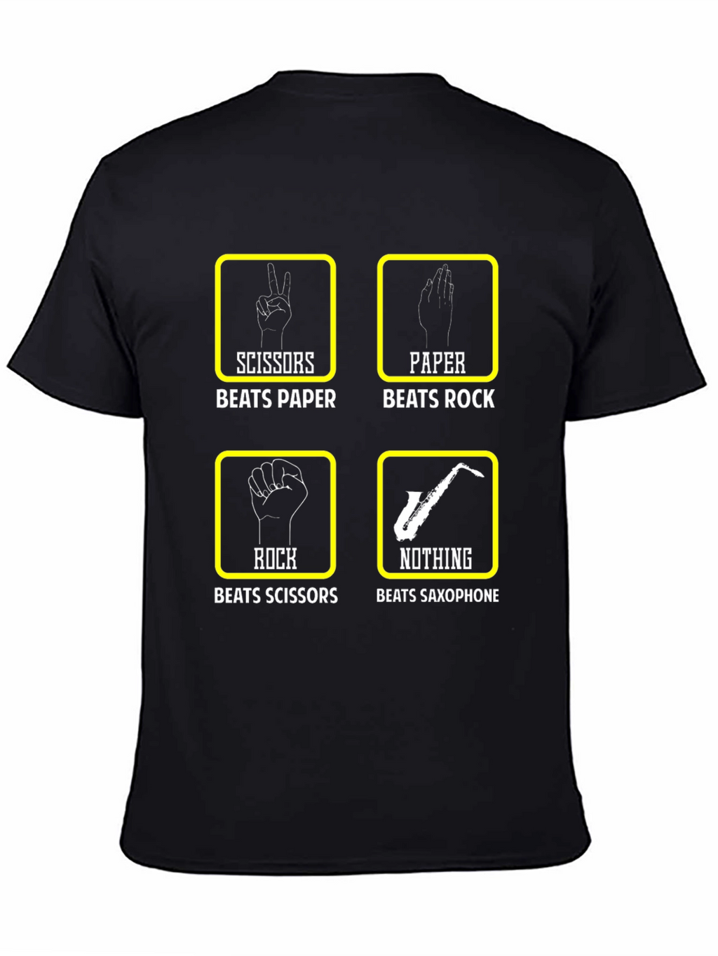 Rock Paper Scissors Saxophone T-Shirt