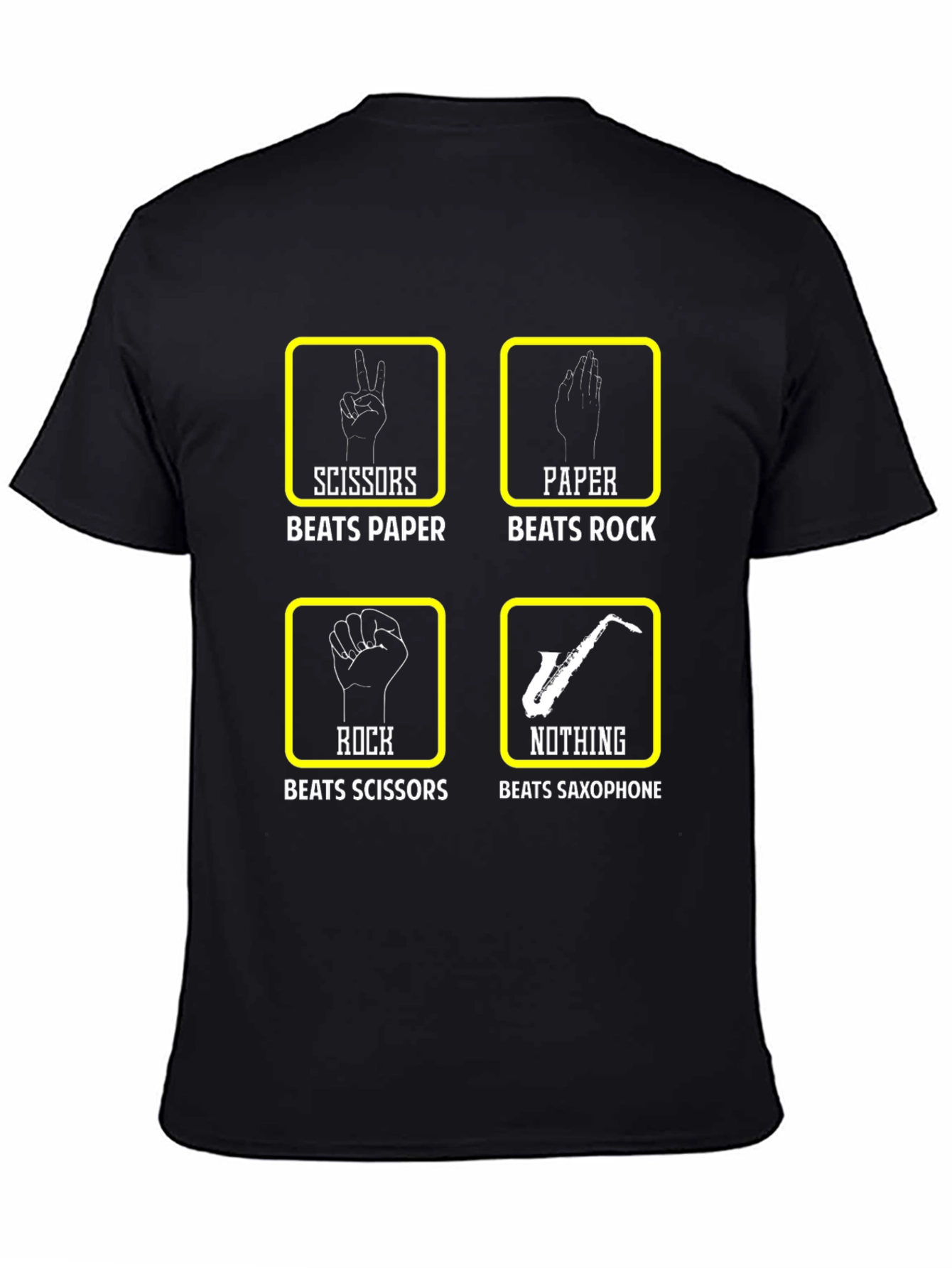 Rock Paper Scissors Saxophone T-Shirt