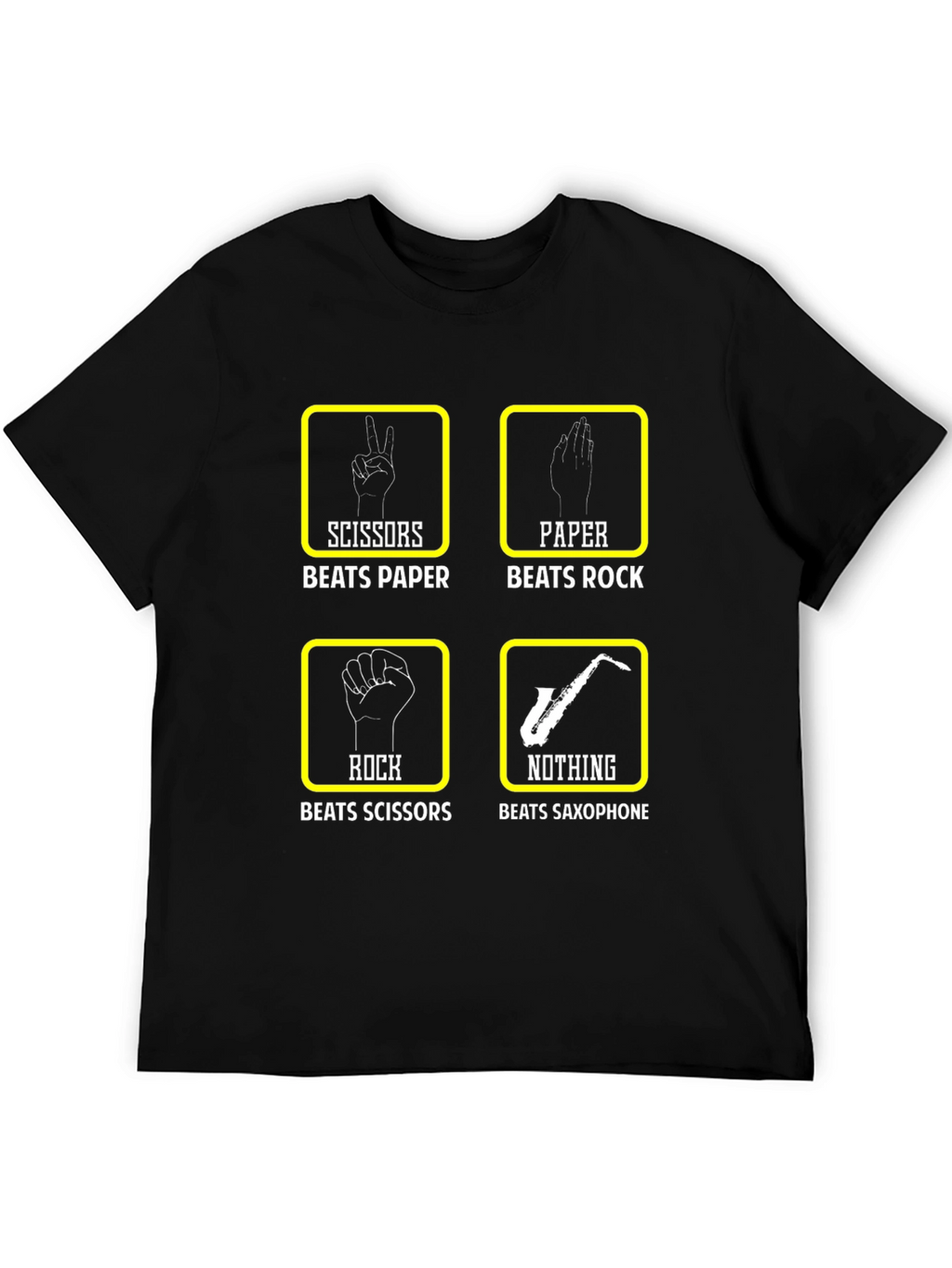 Rock Paper Scissors Saxophone T-Shirt