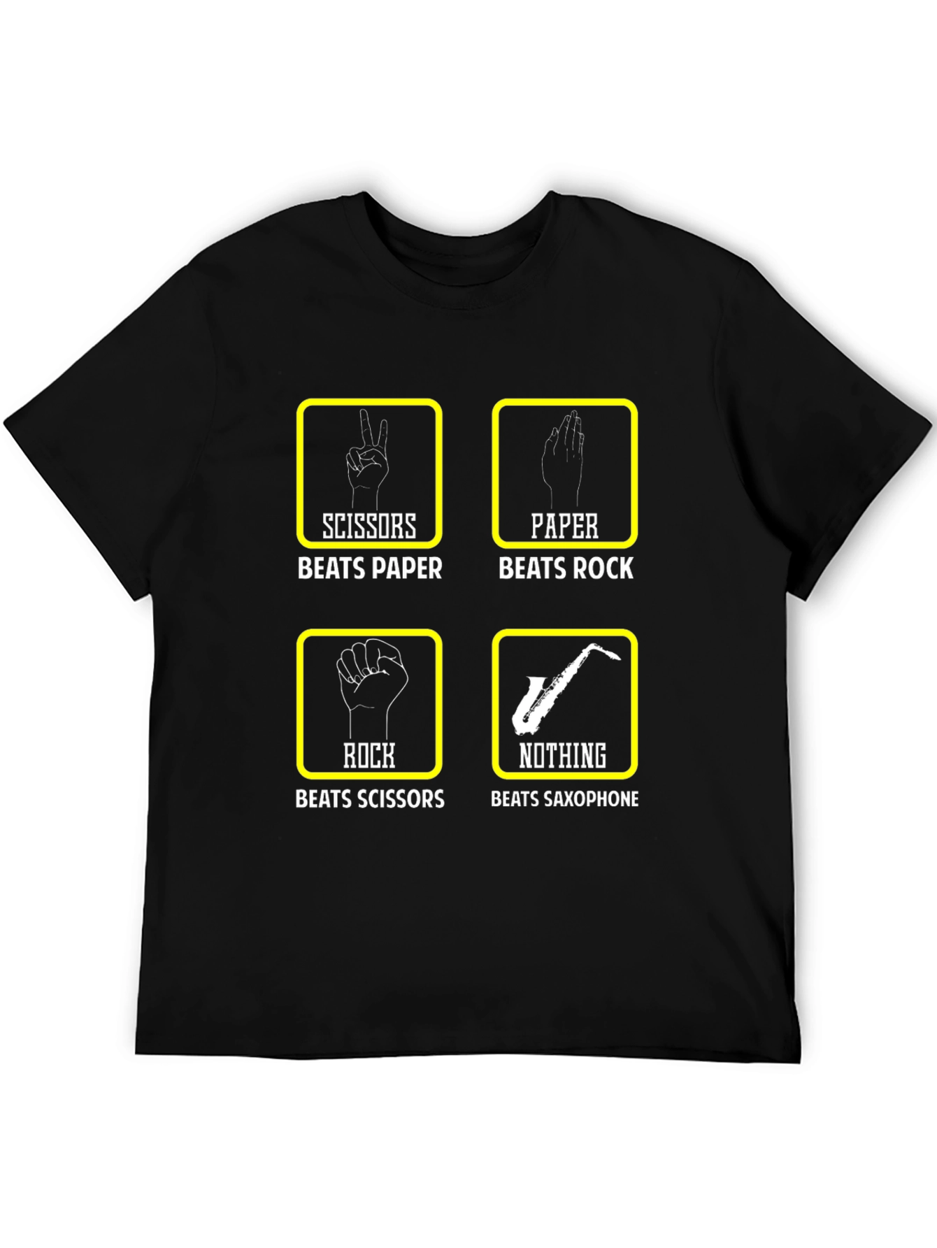 Rock Paper Scissors Saxophone T-Shirt